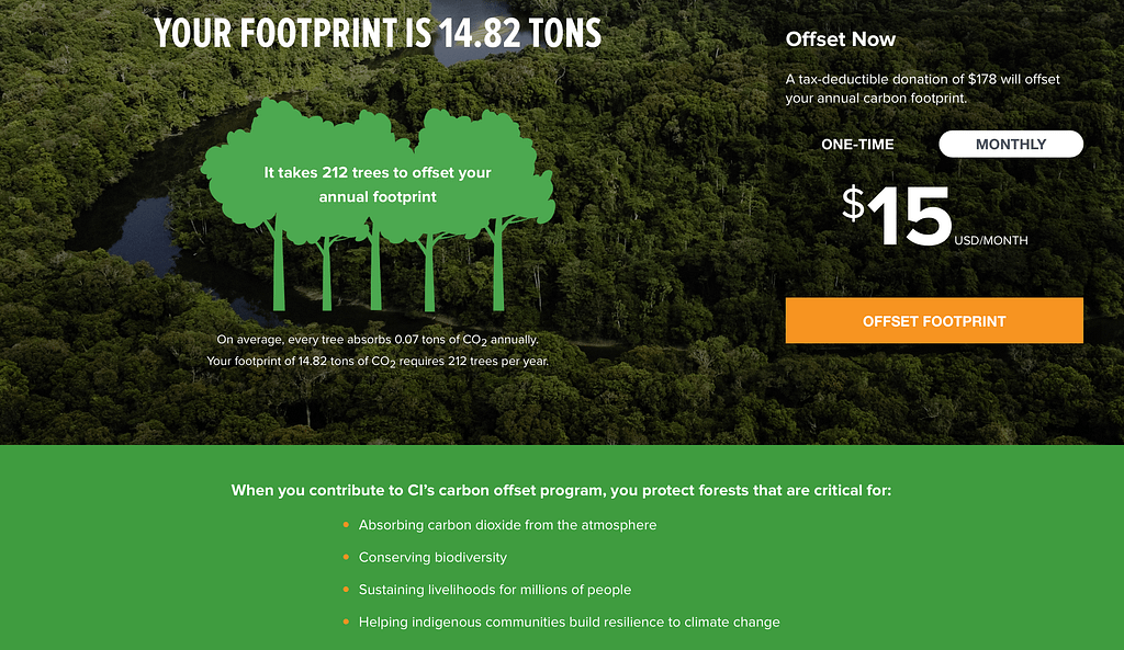 Emissions Footprint Conservation International