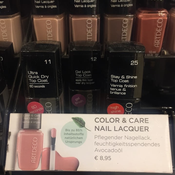 Know your brands before you buy I only found one nail varnish brand that presented any eco-friendly information.